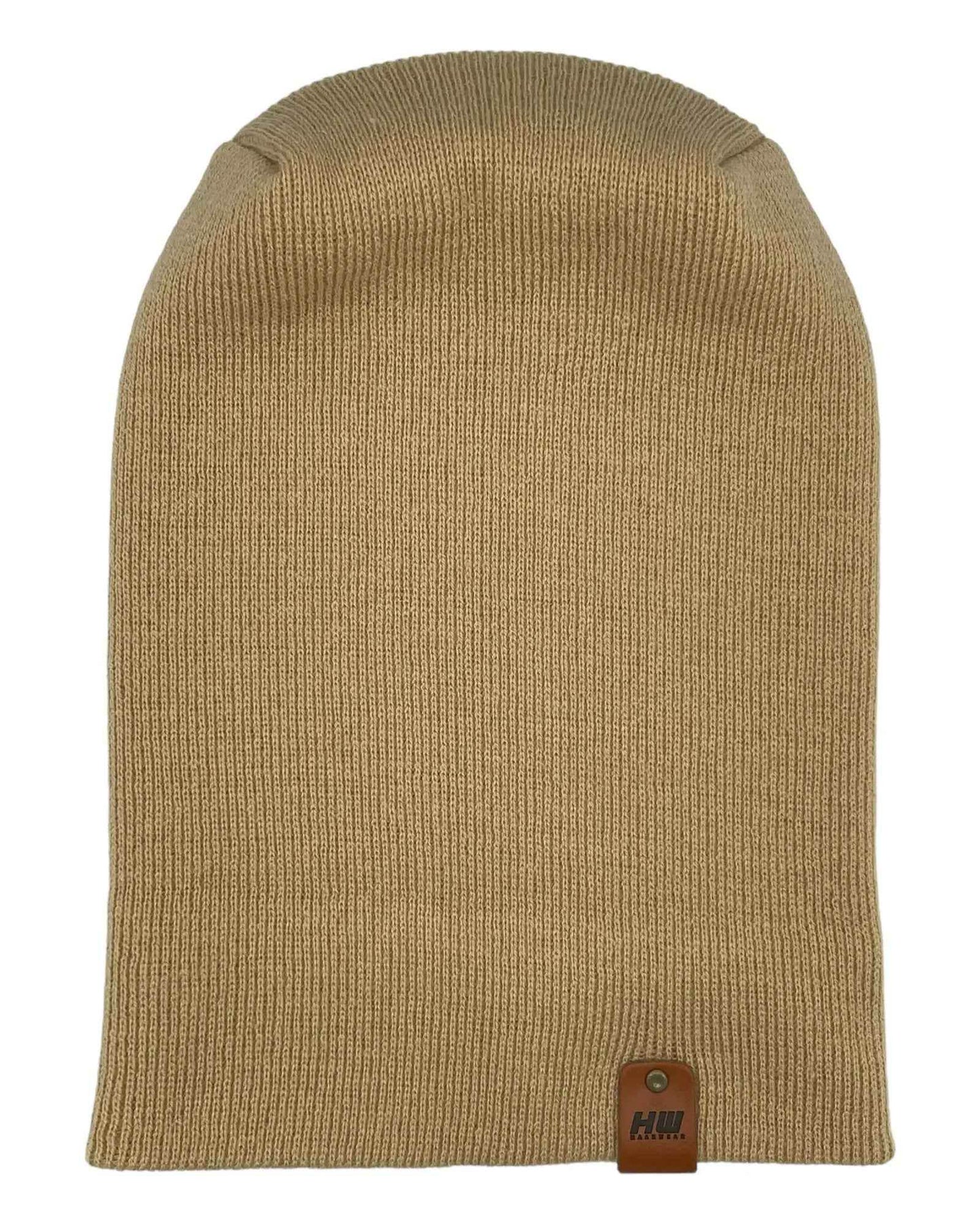 NEW HAAKWEAR H-Stitch Cuffed Beanie - Designed and Made in USA (Patented Design) - Dune Beige-2