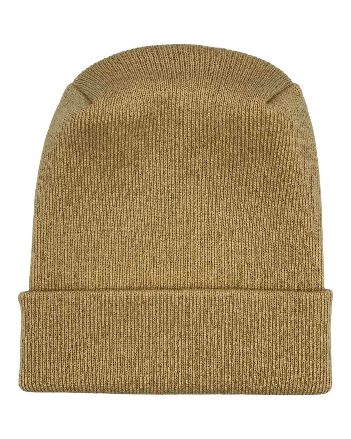 NEW HAAKWEAR H-Stitch Cuffed Beanie - Designed and Made in USA (Patented Design) - Dune Beige-3