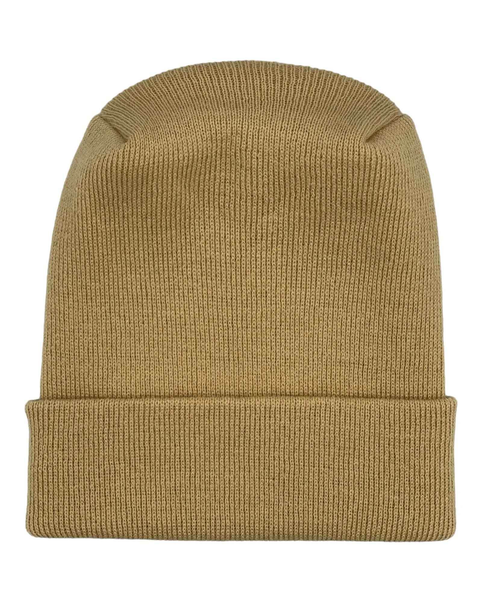 NEW HAAKWEAR H-Stitch Cuffed Beanie - Designed and Made in USA (Patented Design) - Dune Beige-3